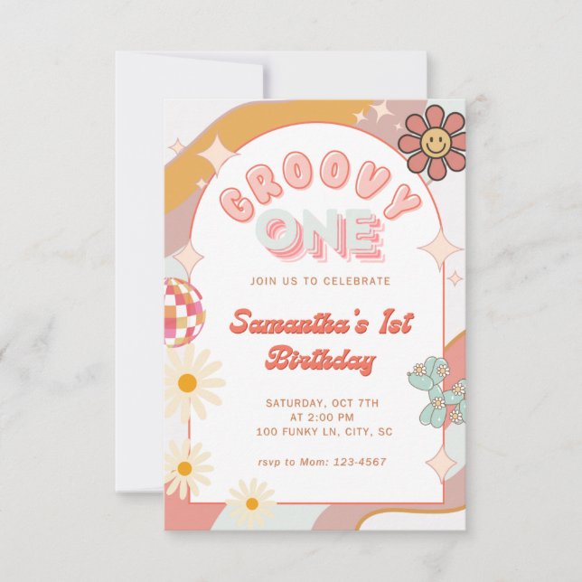 Invitation super un premier anniversaire (Devant)