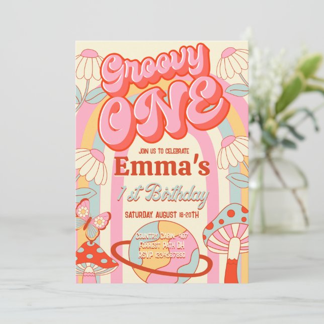 Invitation super un premier anniversaire (Debout devant)