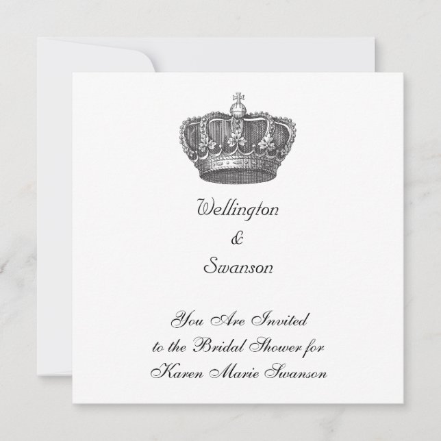 Invitation Superbe Couronne du Vieux Monde (Devant)