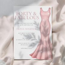 Superbe robe Shimmer 40e fête d'anniversaire