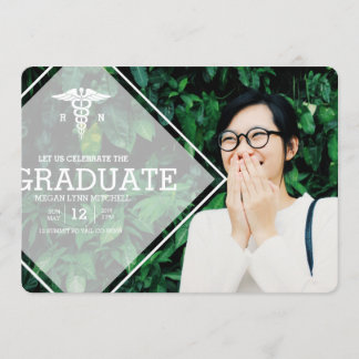 Invitation Superposition moderne | RN Graduation Party Photo