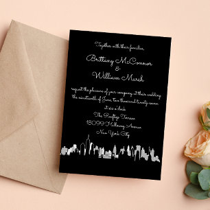 Invitation sur la skyline de New York City