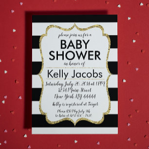 Invitation sur le Baby shower de Parties scintilla