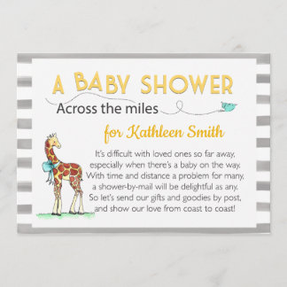 Invitation Sur le Baby shower Miles