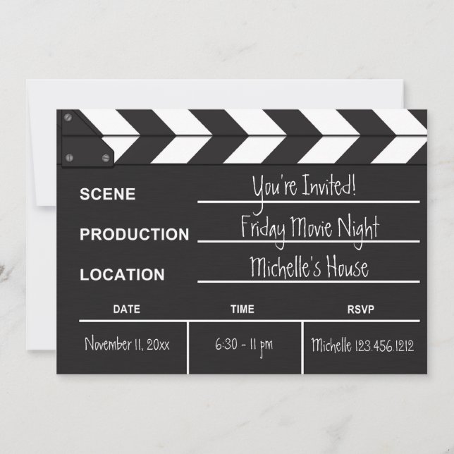 Invitation sur le plateau de tournage nocturne (Devant)