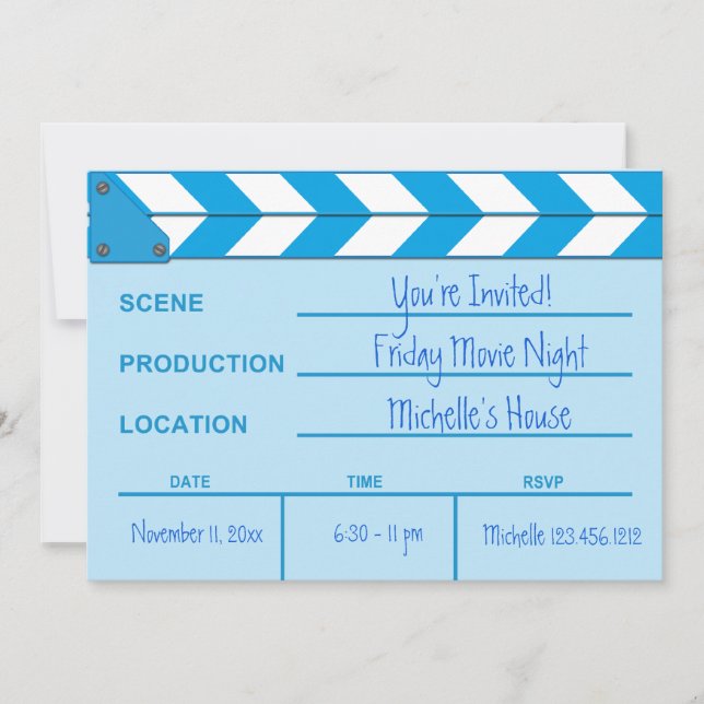 Invitation sur le plateau de tournage nocturne (bl (Devant)
