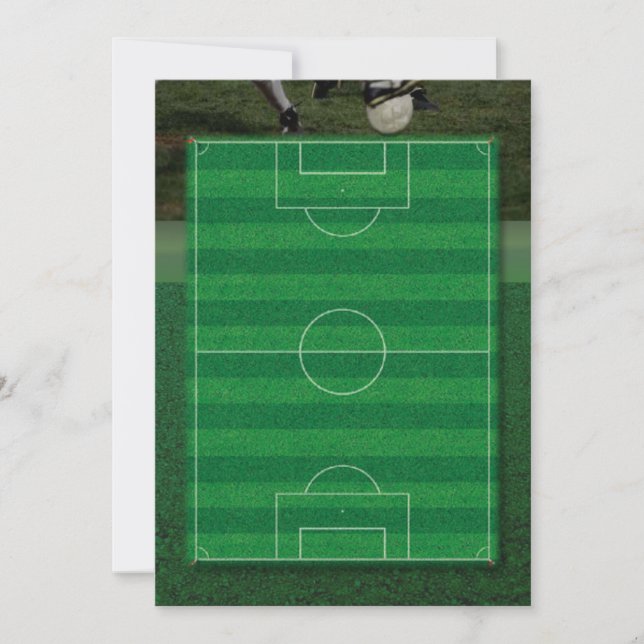 Invitation sur le terrain de football (Devant)