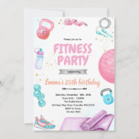 Invitation sur le thème de la fête de gymnastique