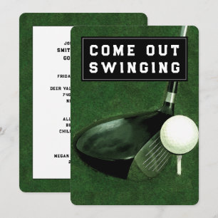 Invitation sur le thème du golf