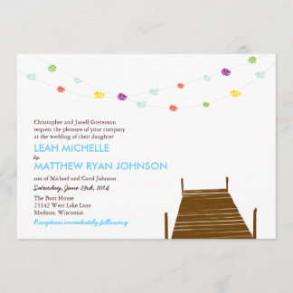 Invitation Sur l'invitation de mariage de l'eau