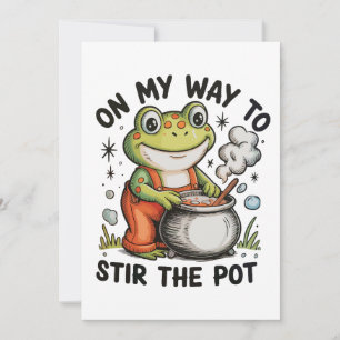 Invitation Sur Mon Chemin Pour Remuer La Marmite Grenouille D