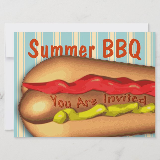 Invitation surdimensionnée de Jumbo Hotdog (Devant)