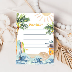 Invitation Surf Beach Anniversaire Fête Heure Capsule Note Ca