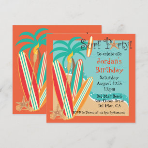 Invitation surf Party