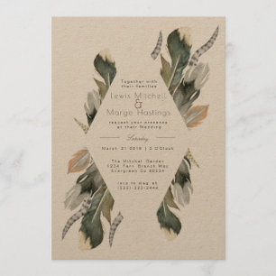 Invitation Surface Aquarelle Diamant   MARIAGE