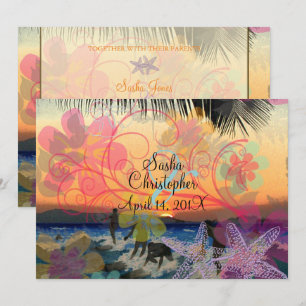 Invitation SURFER AU SUNSET/HAWAII/do-it-yourself INVIATIONS