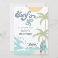 Surfs Up Retro Surf Beach fête d'anniversaire