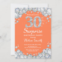 Surprise 30e Anniversaire Corail Argent Diamant