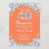 Surprise 40e anniversaire Coral Silver Diamond