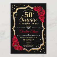 Surprise 50e anniversaire - Black Gold Red