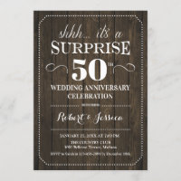 Surprise 50e anniversaire de mariage - Bois rustiq