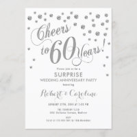 Surprise 60e anniversaire de mariage - Blanc et ar