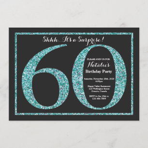Invitation surprise 60e anniversaire Parties scint