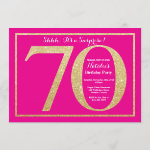 Invitation Surprise 60e anniversaire Parties scintillant Hot 