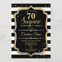 Surprise 70e anniversaire - Black White Gold