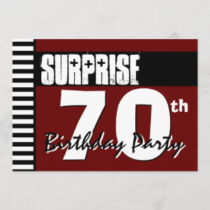 Invitation Surprise 70e anniversaire Red and Black V02