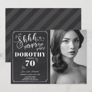 Invitation surprise 70e anniversaire Vintage surpr