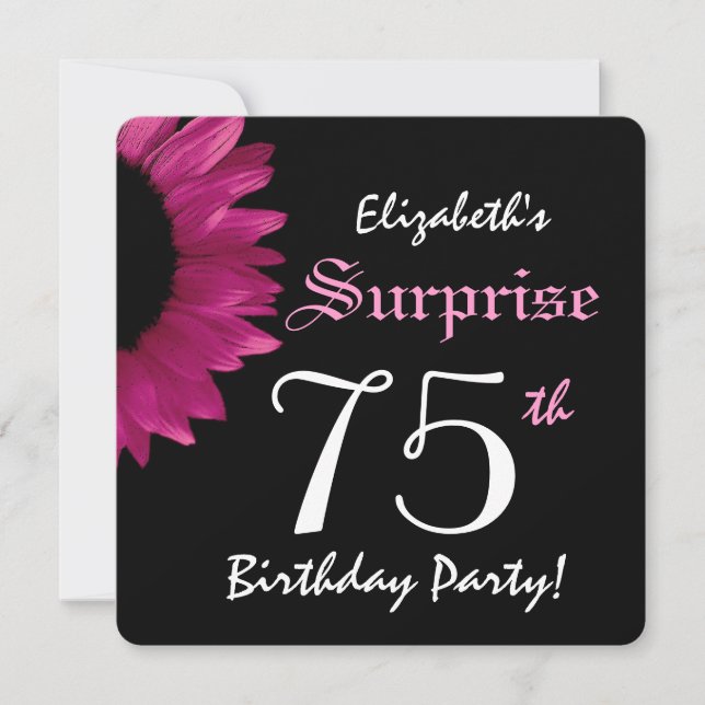 Invitation SURPRISE 75e anniversaire Sunflower A10C (Devant)