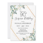 Surprise 90e anniversaire Eucalyptus Verdure & Or