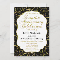 Invitation surprise d'anniversaire de mariage Tour