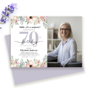Invitation Surprise de photo pour une fête d'anniversaire de 