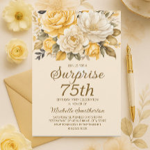 Surprise Florale Crème Ivoire Jaune Élégante