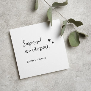 Invitation Surprise Nous nous sommes mariés en secret Annonce