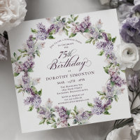 SURPRISE PARTY 75e anniversaire Purple Lilac Flora