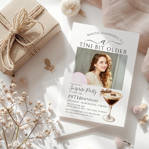 Invitation SURPRISE PARTY A Tini Bit Ancien Martini 19e