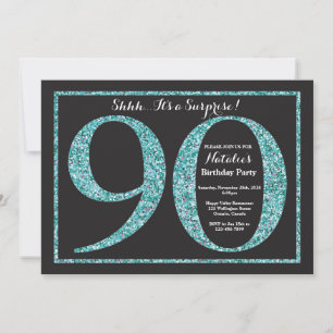 Invitation surprise pour 90e anniversaire Paillett