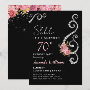 Invitation surprise Roses Diamont 60e anniversaire