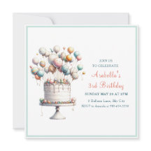 Surréaliste, Ballons mignons et Carré de gâteau d'