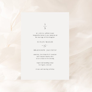 Invitation Susan Elegant Mariage moderne
