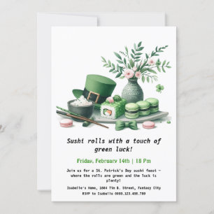 Invitation Sushi de la Saint Patrick - Rollin' in the Green!