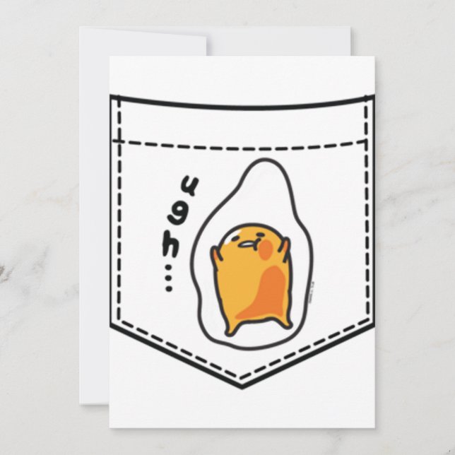 Invitation Sweatshirt de poche Gudetama (Devant)