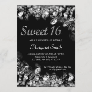 Invitation Sweet 16 Diamonds