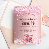 Sweet 16 rose chariot élégant