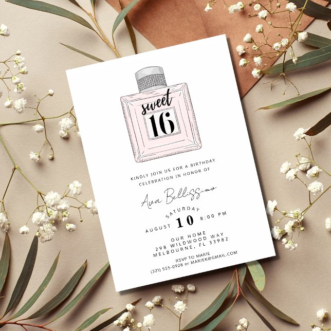 Invitation Sweet 16 Seizième fête d'anniversaire (Créateur téléchargé)