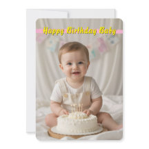 Sweet Baby Birthday Card - Téléchargement instanta