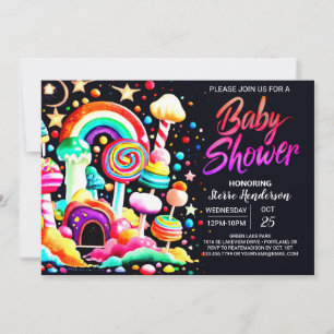 Invitation Sweet Celebration Baby shower de bonbons